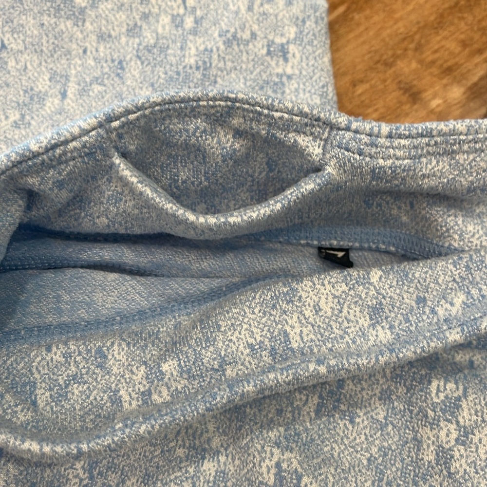 Gymshark Fleur Textured Leggings Malibu Blue Marl Medium High Rise Pilates yoga - Picture 11 of 11